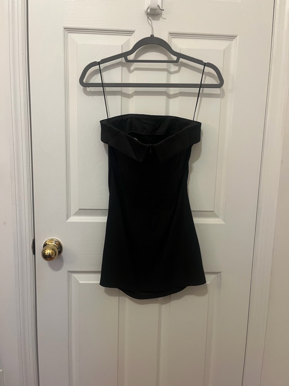 With Jean Black Strapless Mini Dress - Picture 5 of 6